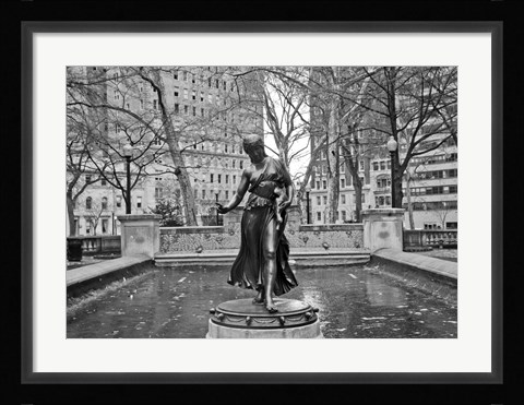 Framed Fountain I Print
