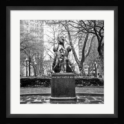 Framed Fountain II Print