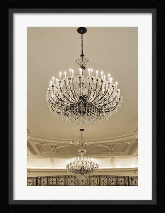 Framed Chandeliers (Color) Print