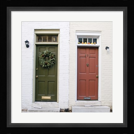 Framed Dual Doors (Color) Print