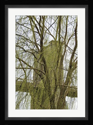 Framed Veiled Brooklyn Bridge Print