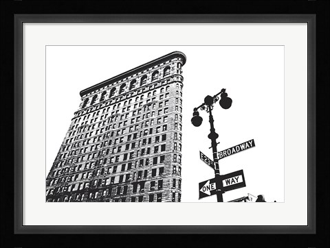 Framed Flatiron (outline) Print