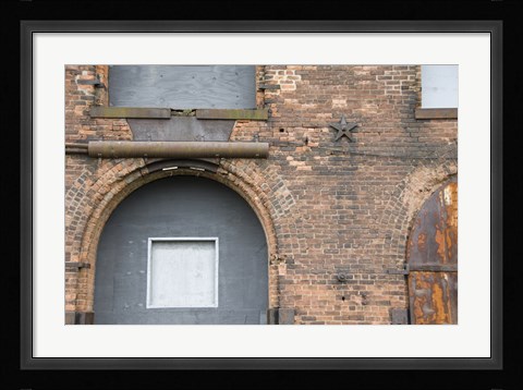 Framed Bricks and Arches I Print