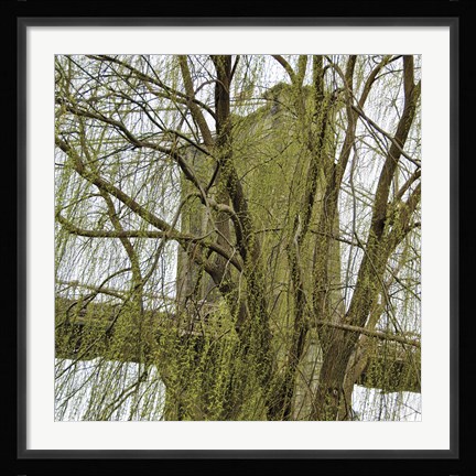 Framed Veiled Brooklyn Bridge (detail) Print