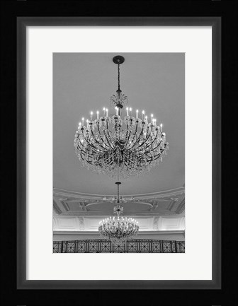 Framed Chandeliers (detail) Print