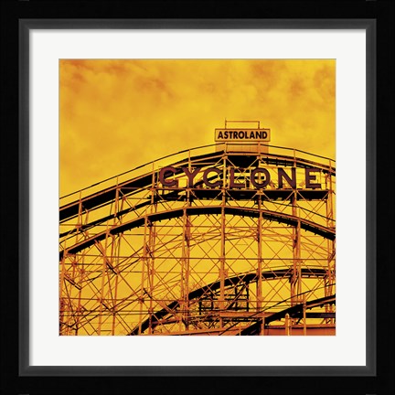 Framed Flaming Cyclone Print