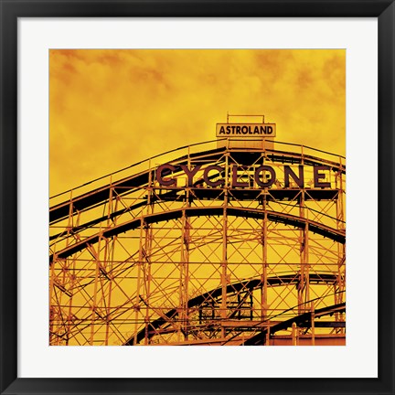 Framed Flaming Cyclone Print