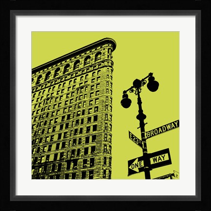 Framed Acid Flatiron Print