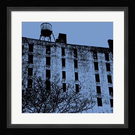 Framed Blue Wall Print