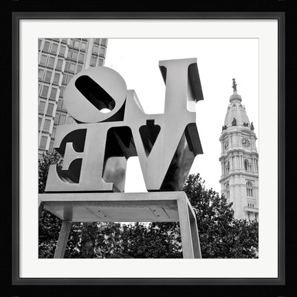 Framed Love from Behind (b/w) Print