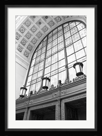 Framed Window Arch (b/w) Print