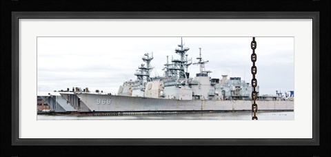 Framed Ship and Chain Print