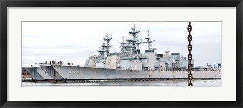 Framed Ship and Chain Print