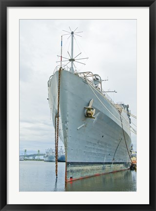 Framed Naval Ship Print