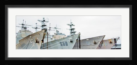 Framed Four Ships Print