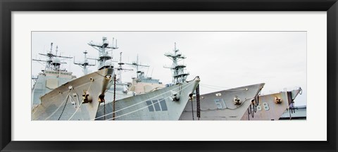 Framed Four Ships Print