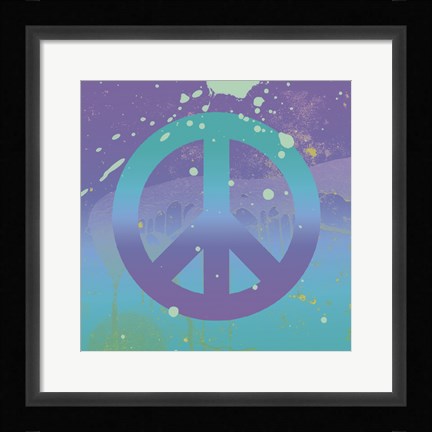 Framed Groovy Peace Print