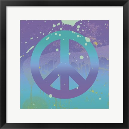 Framed Groovy Peace Print