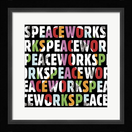 Framed Peace Works Print