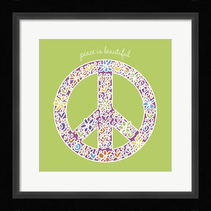 Framed Peace is Beautiful Print