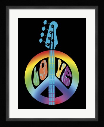 Framed Love &amp; Peace Print