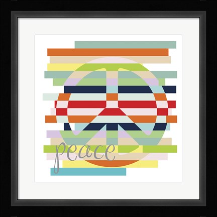 Framed Peace Rainbow Print