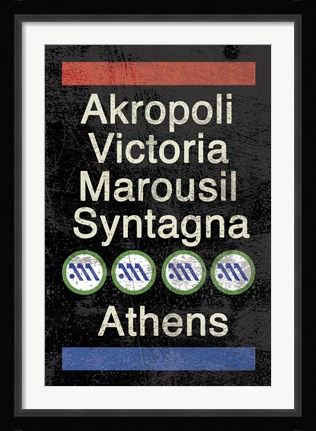 Framed Athens Print