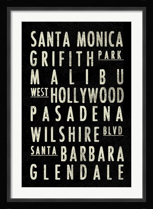 Framed LA Print