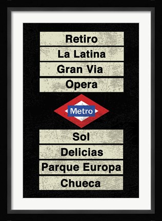 Framed Madrid Print