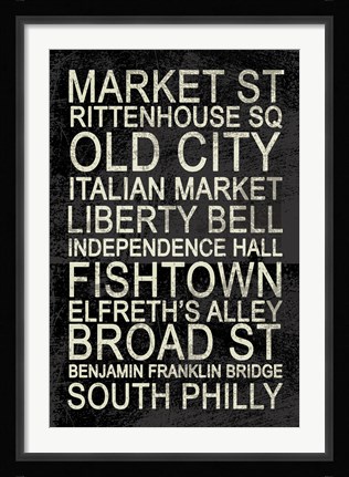 Framed Philly Print