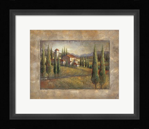 Framed Tuscan Sun I Print