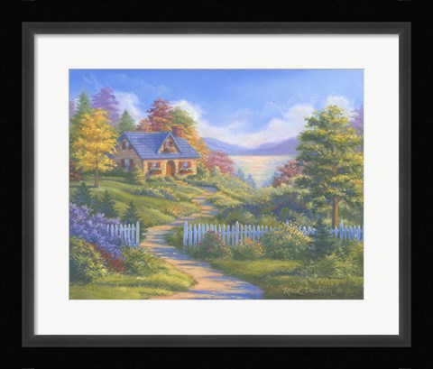 Framed Summer Cottage Print