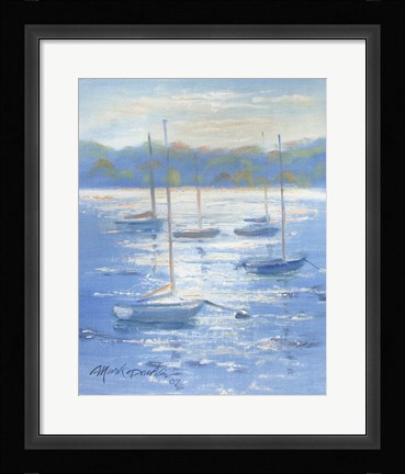 Framed Sunlight Sailboats Print