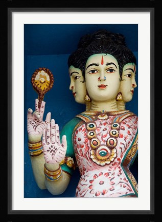 Framed Oldest Hindu temple, Sri Mariamman Temple, Singapore Print