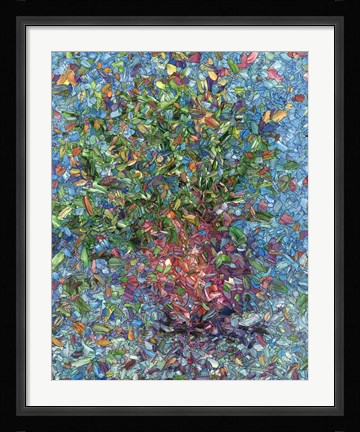Framed Falling Flowers Print