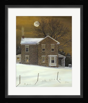 Framed Amber Moon Print