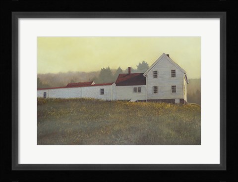 Framed Autumn Sunset Monhegan Print