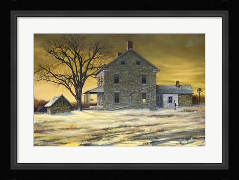 Framed January Evening Print