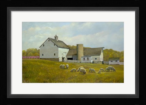 Framed Peach Blossoms Print