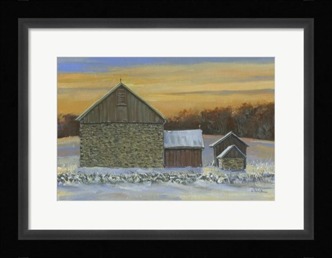 Framed Whisky Run Sunset Print