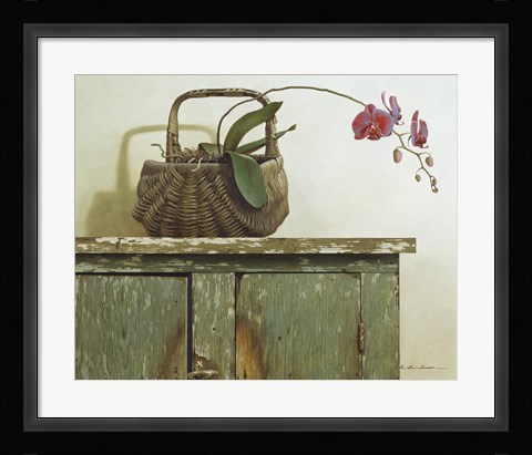 Framed Orchid Basket Print
