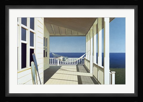 Framed Porch Shadows Print