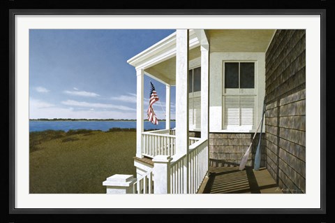 Framed Porch View Print