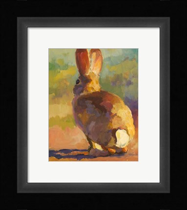 Framed Backdoor Bunny Print