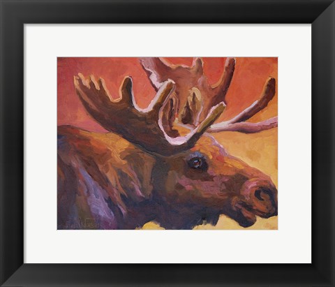 Framed Milton the Moose Print