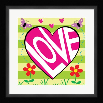 Framed Love Garden Print