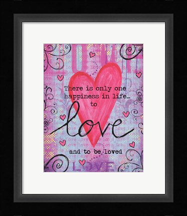 Framed Love Print
