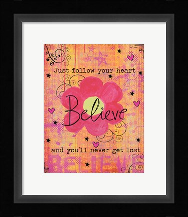 Framed Believe Print
