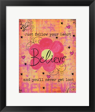 Framed Believe Print