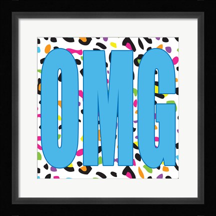 Framed OMG Leopard Print